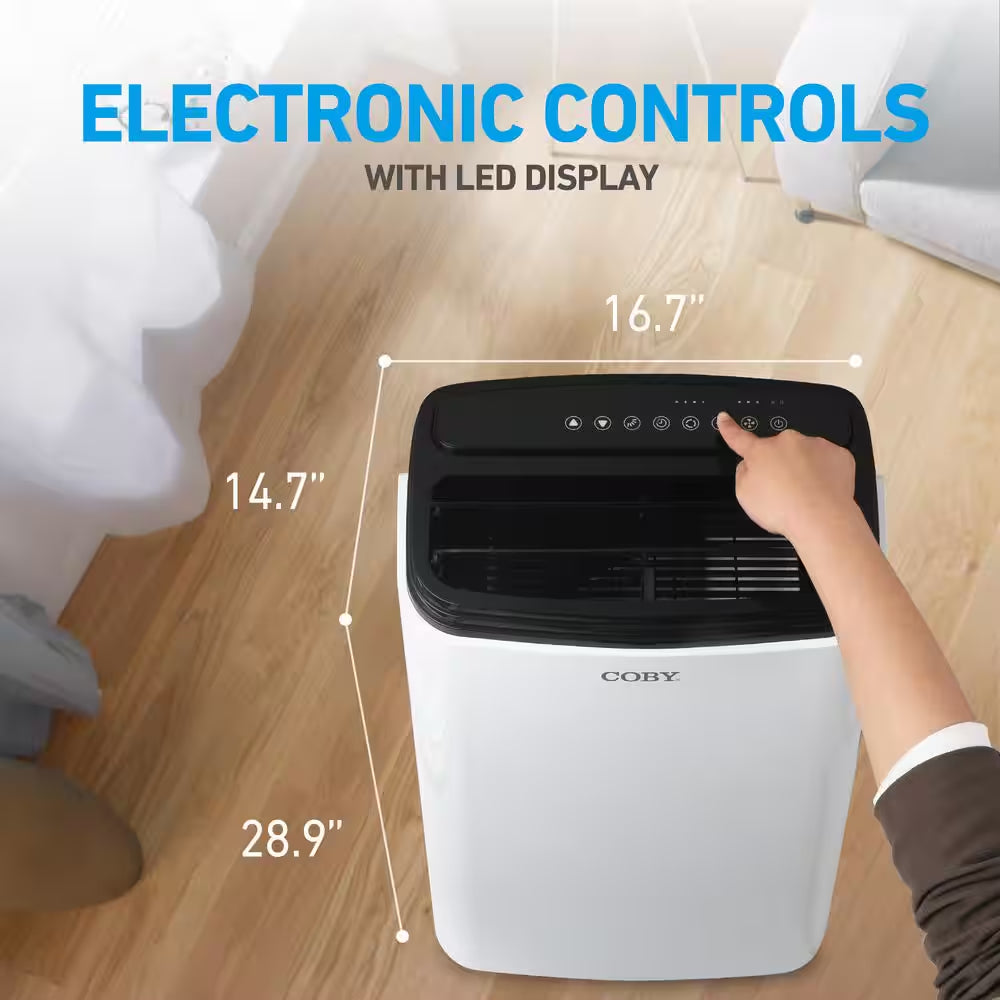 CBPAC 8150(DOE) BTU Portable Air Conditioner 550 Sq. Ft. without Heater with Dehumidifier with Remote in White