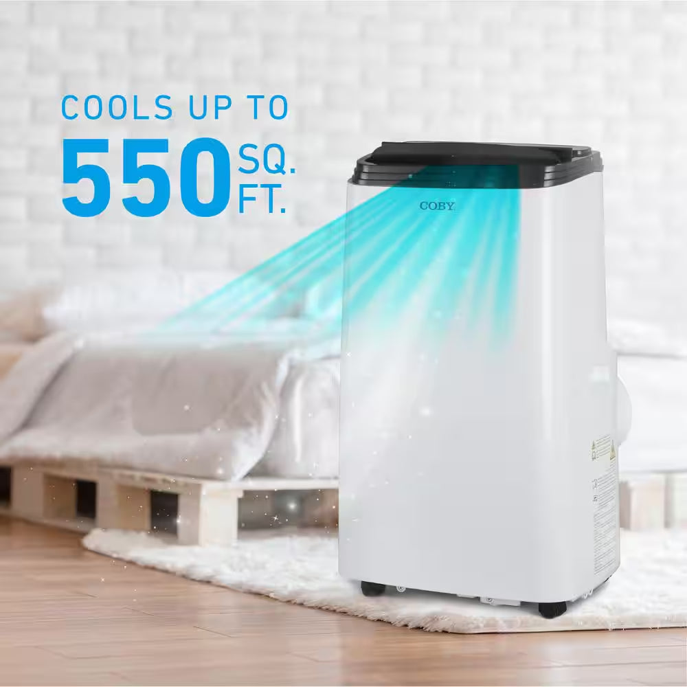 CBPAC 8150(DOE) BTU Portable Air Conditioner 550 Sq. Ft. without Heater with Dehumidifier with Remote in White